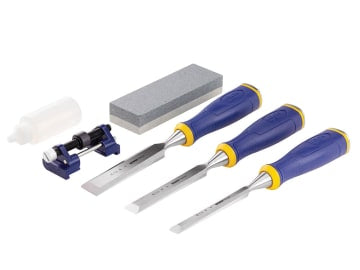 MARS500S3SS MS500 ProTouch™ All-Purpose Chisel Set, 3 Piece + Sharpening Kit