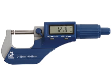 MAW20001DBL MW200-01DBL Digital External Micrometer 0-25mm/0-1in 0.001mm/.00005in