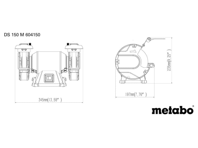 MPTDS150M DS 150 M Bench Grinder 370W 240V