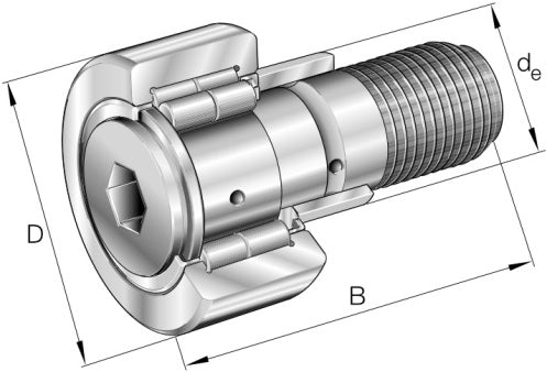 KRVE72-PP 24x72x80mm NKE Cam Follower