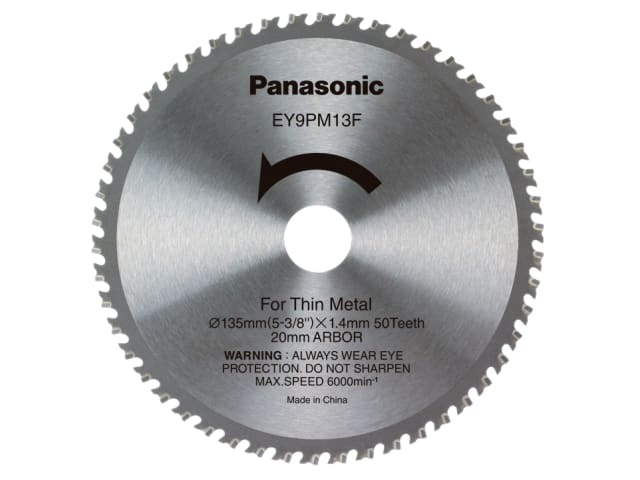 PAN9PM13F32 EY9PM13F32 Metal Cutting TCT Blade 135 x 20mm x 50T