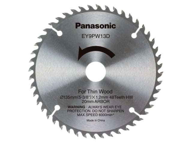 PAN9PW13D32 EY9PW13D32 Wood Cutting TCT Blade 135 x 20mm x 48T