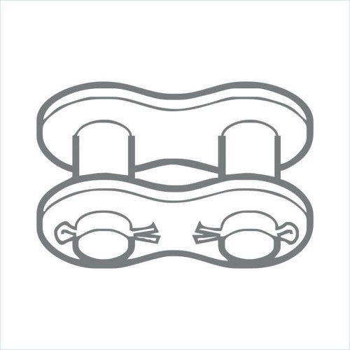 Renold SD 140-2-NO11 (SD140A2S11I) 1 3/4 Inch Pitch SD Duplex Roller Chain Cottered Connecting Link