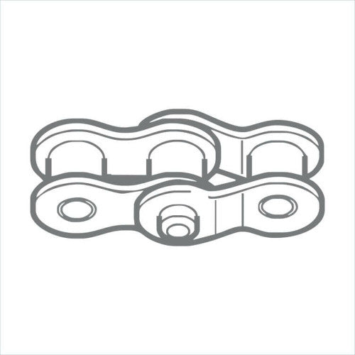 Renold 08B-1-NO30 (SD08B1S30I) 1/2 Inch Pitch Premier Standard Simplex Roller Chain Double Cranked Link Link