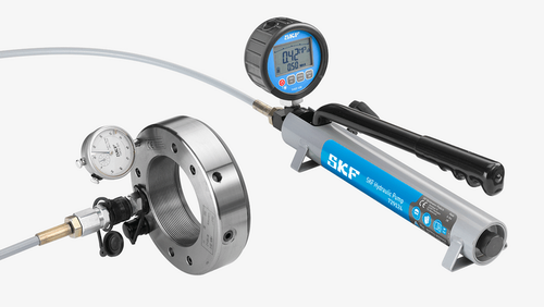 729124DU SKF hydraulic pump with digital pressure gauge