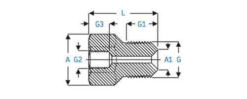 729656/150MPA SKF Nipple G1/4- NPT 3/4 150MPa