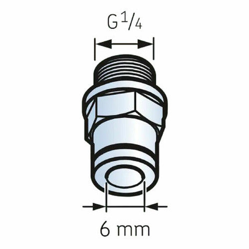 LAPFM1/4S SKF Tube connector male G 1/4 for 6mm tube