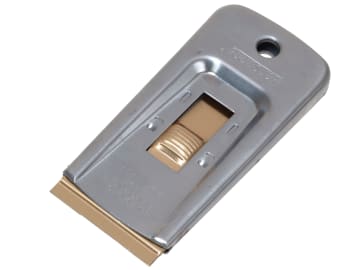 PSA660445 Deluxe Metal Retractable Window Scraper + 5 Blades (Carded)