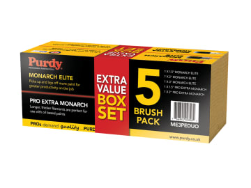 PURME3PEDUO Monarch™ Elite™ & Pro-Extra® Monarch™ Brush Set, 5 Piece