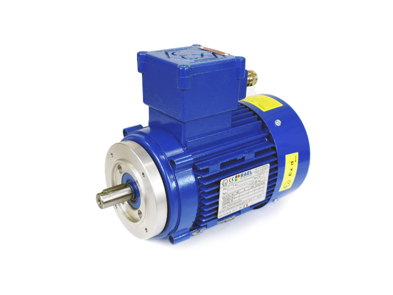 AMTECS Three Phase Electric Motor 3RL-IE3 90S 1.5kW 2 Pole 230/400V Exdbeb 2GD IP66 "3RL0008" B14S Flange