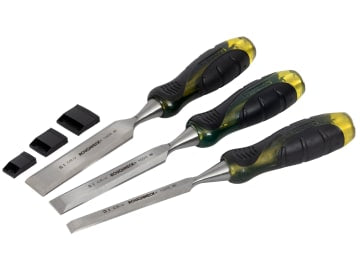 ROU30153 Professional Bevel Edge Chisel Set, 3 Piece