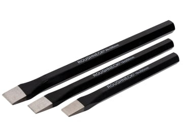 ROU31973 Cold Chisel 3 Piece Set 200mm  250mm & 300mm
