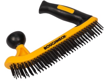ROU52052 Two-Handed Wire Brush Soft-Grip