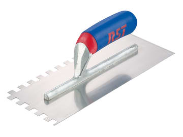 RST6260ST Notched Trowel Square 10mm² Soft Touch Handle 11 x 4.1/2in