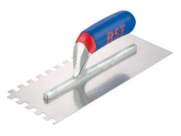 RST8002ST Notched Trowel Square 6mm² Soft Touch Handle 11 x 4.1/2in