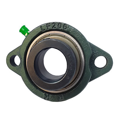 SALF207 (LFTC35EC) 35mm Self Lube Oval 2 Bolt Cast Iron Flanged Bearing