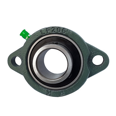 SBLF201 (LFTC12A) 12mm Self Lube Oval 2 Bolt Cast Iron Flanged Bearing