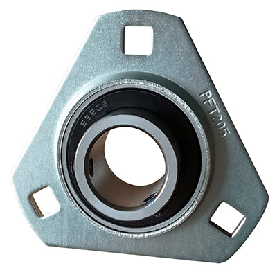 SBPFT205 SLFT25 Pressed Steel 3 Bolt Triangle Flange Bearing