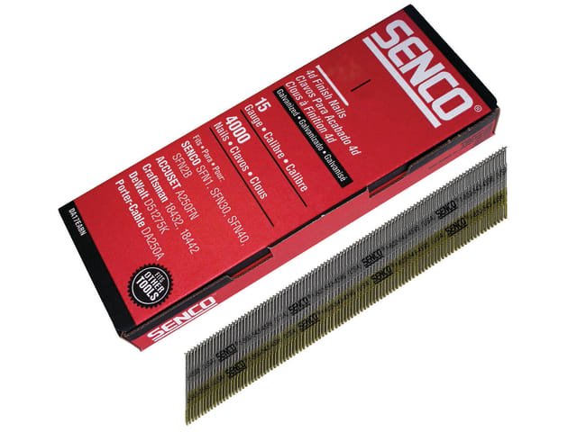 SENDA25EAB Chisel Smooth Brad Nails Galvanised 15G x 64mm (Pack 3000)
