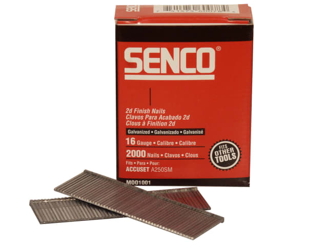 SENRX21EAA Straight Brad Nails Galvanised 16G x 50mm (Pack 2000)