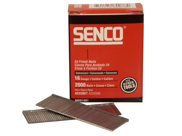 SENRX25EAA Straight Brad Nails Galvanised 16G x 63mm (Pack 2000)
