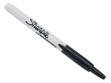 SHP1985871 Retractable Fine Permanent Marker Black