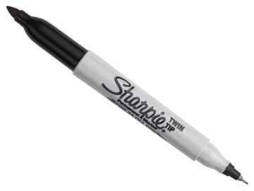 SHP1985877 Twin Tip Permanent Marker Black