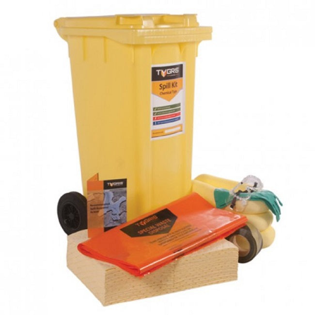 TYGRIS 2-Wheeled Chemical Spill Kit 90L - SK90(U)