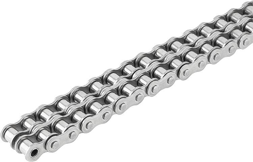 ASA35-2 3/8" Pitch - ANSI Duplex Stainless Steel Roller Chain - Price Per Metre