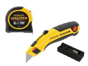 STA043257TP FatMax® Triple Pack - Tape, Retractable Knife and Blades