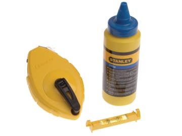 STA047443 Chalk Line 30m, Blue Chalk & Level
