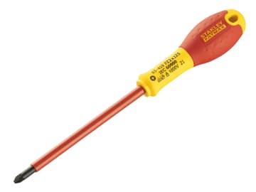 STA065419 FatMax® VDE Insulated Screwdriver Pozidriv Tip PZ2 x 125mm