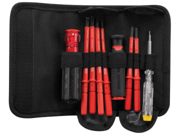 STA066426 VDE Multi-Bit Screwdriver Set, 10 Piece