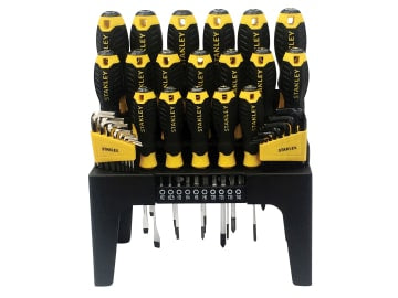 STA074958 Screwdriver Set in Rack, 44 Piece
