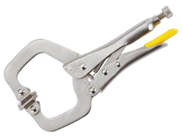STA084815 Locking C-Clamp with Swivel Tips 170mm