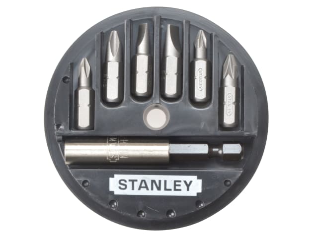 STA168737 Slotted/Phillips/Pozidriv Insert Bit Set, 7 Piece