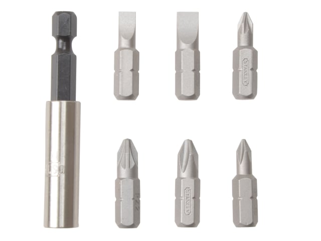 STA168737 Slotted/Phillips/Pozidriv Insert Bit Set, 7 Piece