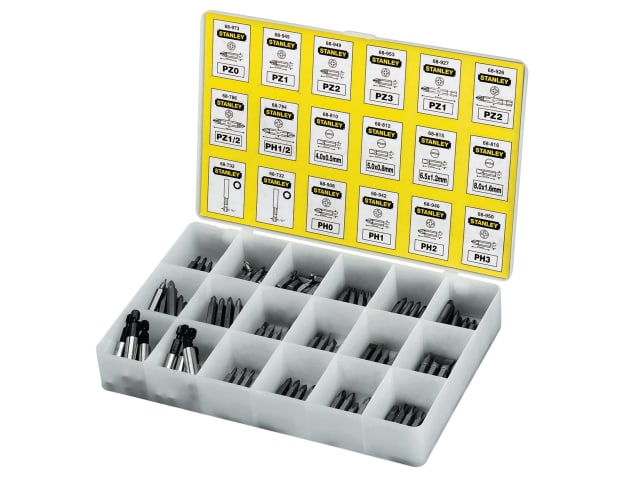 STA168741 Insert Bits & Magnetic Bit Holders Assorted Tray, 200 Piece