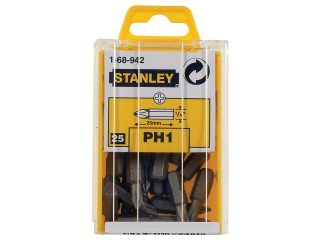 STA168942B Phillips Bits PH1 x 25mm (Box 25)