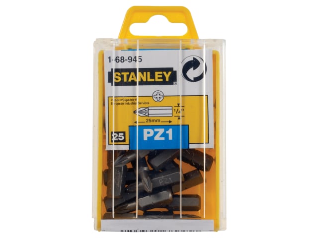 STA168945B Pozidriv Bits PZ1 x 25mm (Box 25)