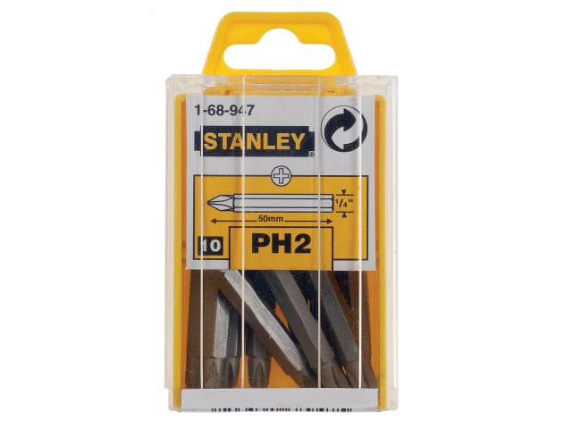 STA168947B Phillips Bits PH2 x 50mm (Box 10)