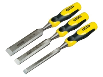 STA216883 DYNAGRIP™ Bevel Edge Chisel with Strike Cap Set, 3 Piece