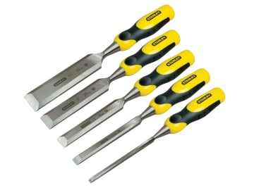 STA216885 DYNAGRIP™ Bevel Edge Chisel with Strike Cap Set, 5 Piece