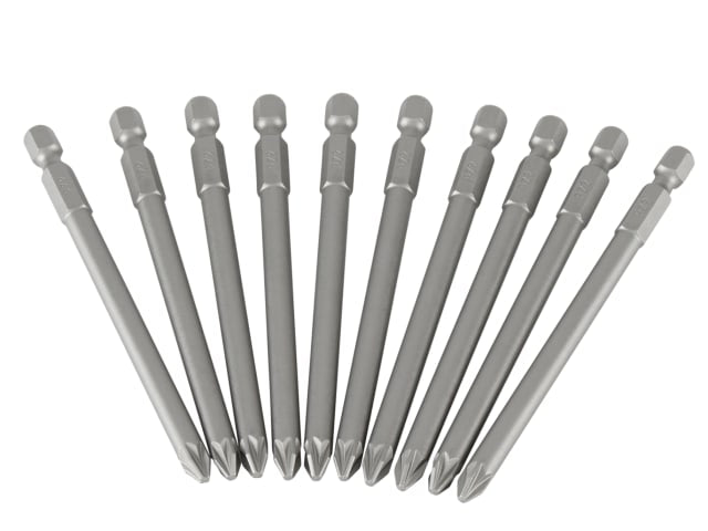 STA368807B Pozidriv Power Bits PZ2 x 100mm (Box 10)