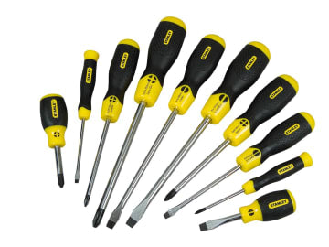 STA564977 Cushion Grip Screwdriver Set, 10 Piece