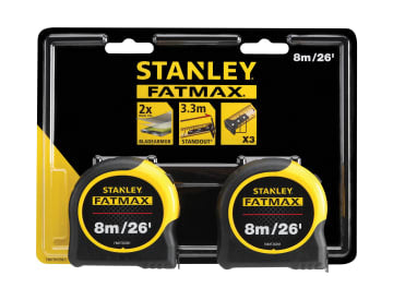 STA581558 FatMax® Classic Tape Twin Pack 8m/26ft (Width 32mm)