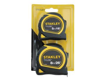 STA998985 Tylon™ Pocket Tapes 5m/16ft + 8m/26ft (Twin Pack)