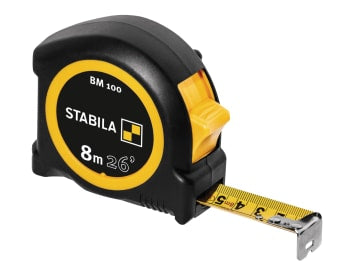 STB19580 BM 100 Compact Pocket Tape 8m/26ft (Width 25mm)
