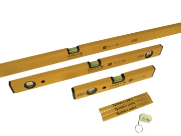 STB702COMBI 70-2 Double Plumb Spirit Level Pack 30cm 60cm & 180cm