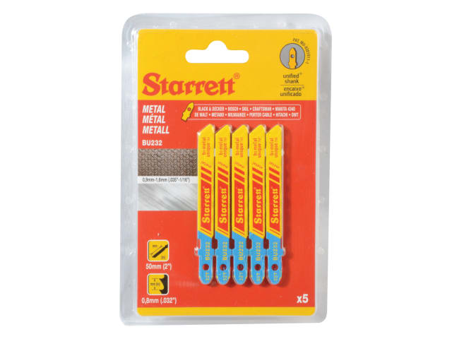 STRBU2325 BU232-5 Metal Cutting Jigsaw Blades Pack of 5